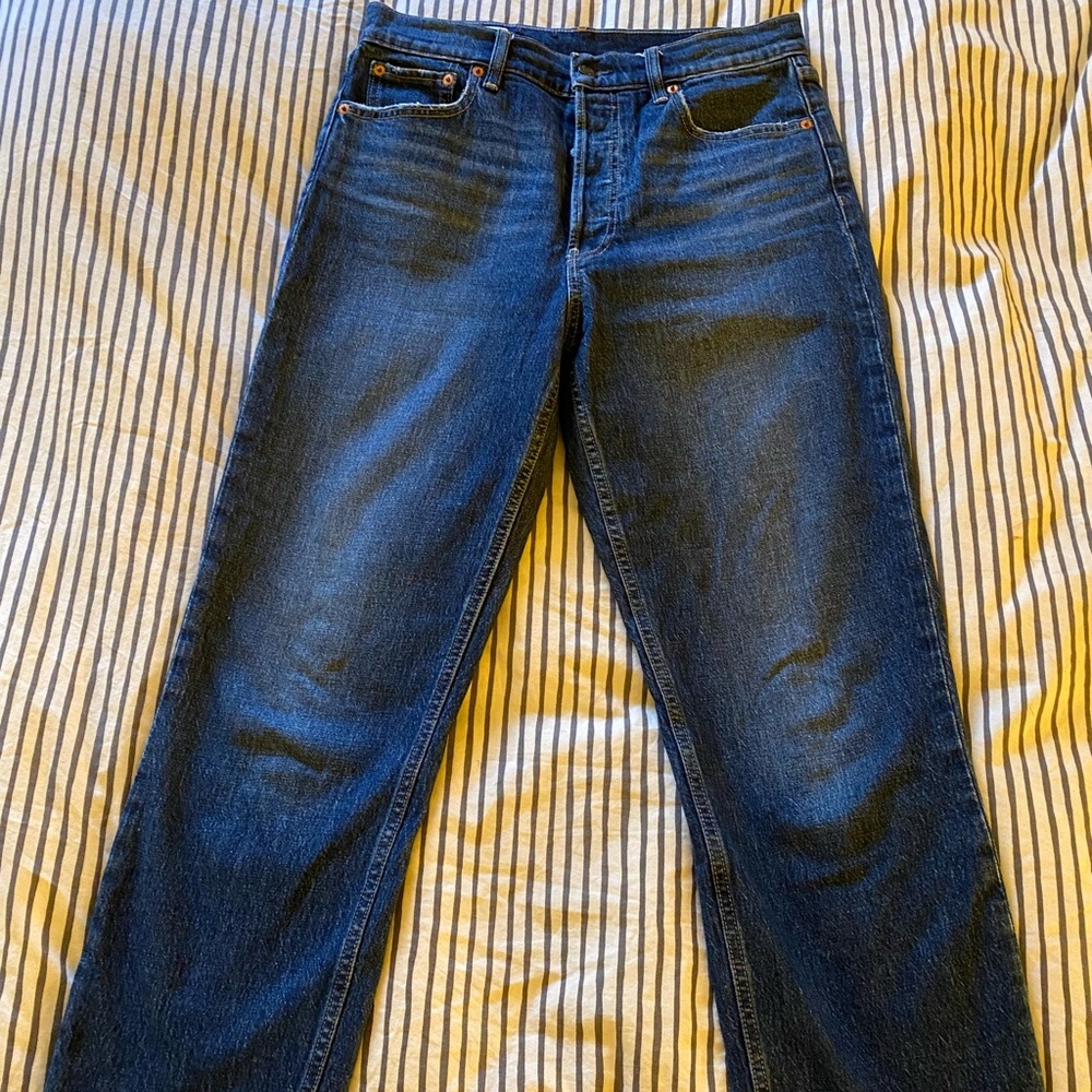 Gap denim cheeky straight high rise 29 8R